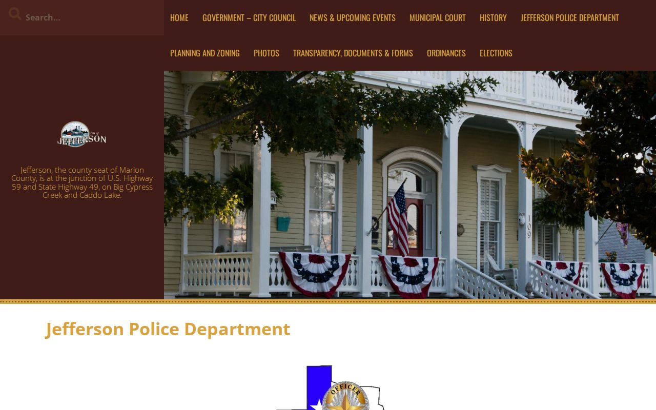 Jefferson criminal records Police Department request source