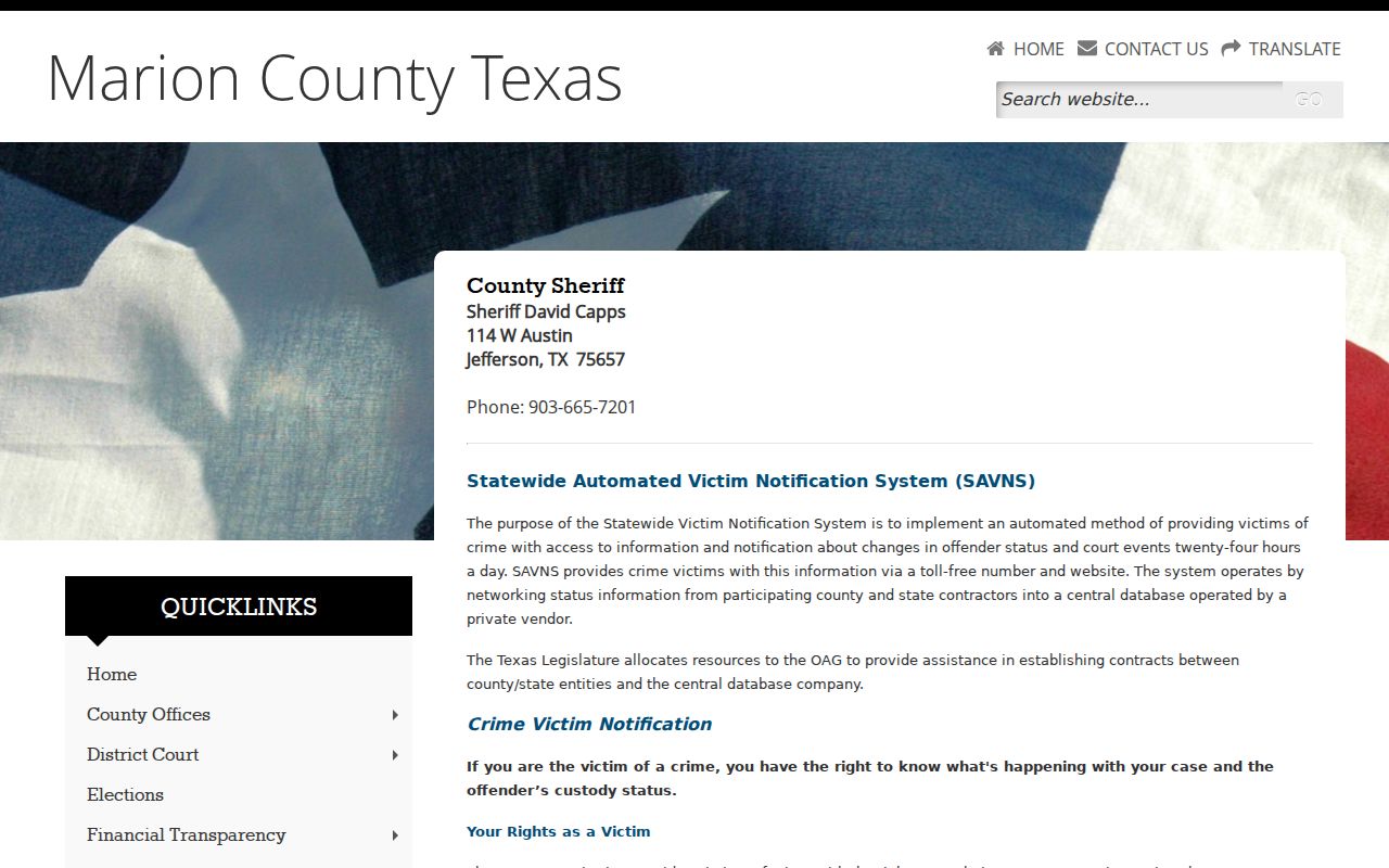 Marion County arrest records entry through the sheriff current inmate roster